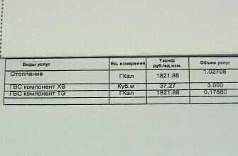 квитанция отопление жку