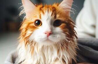 кошка мокрая