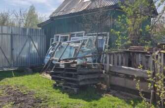 дача мусор окна