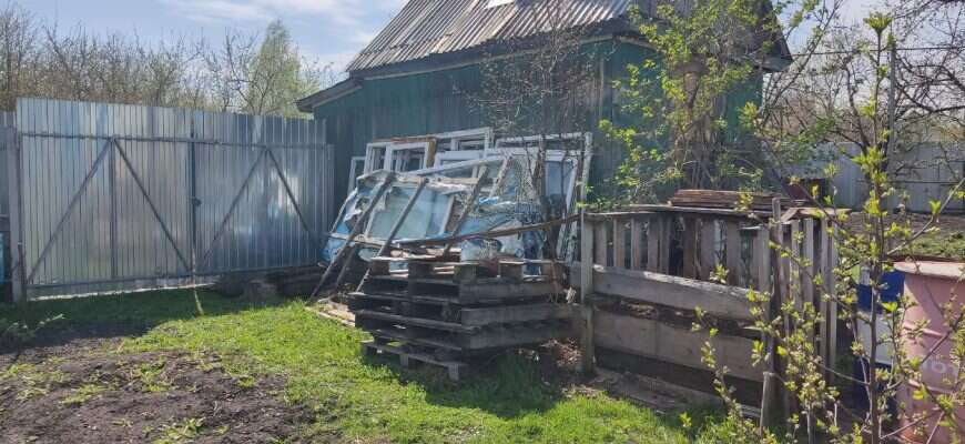 дача мусор окна