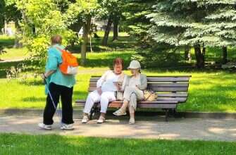 пенсионерки лето скамейка