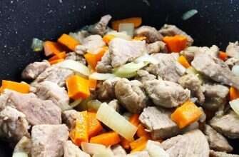 сковорода мясо плов