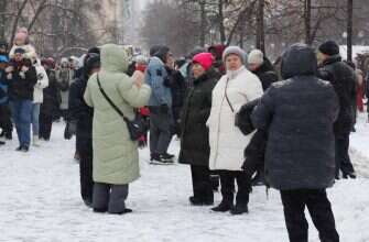 пенсионеры зима