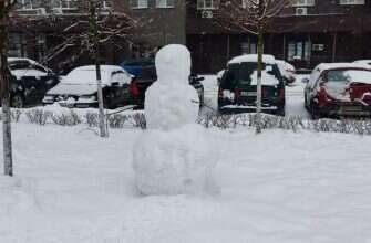 снеговик снег зима