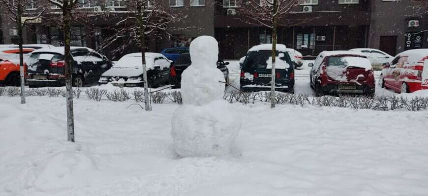 снеговик снег зима