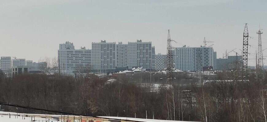 дом новостройки зима
