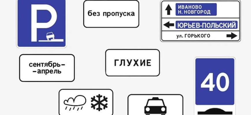 дорожные знаки ГАИ правила