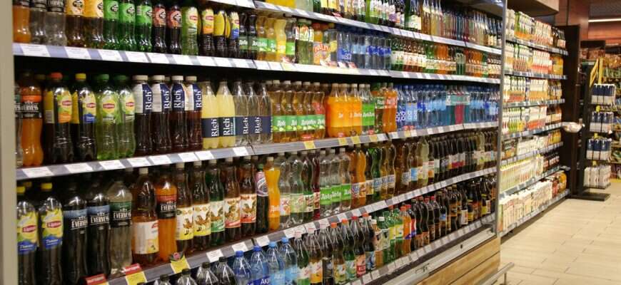 магазин продукты газировка напитки квас
