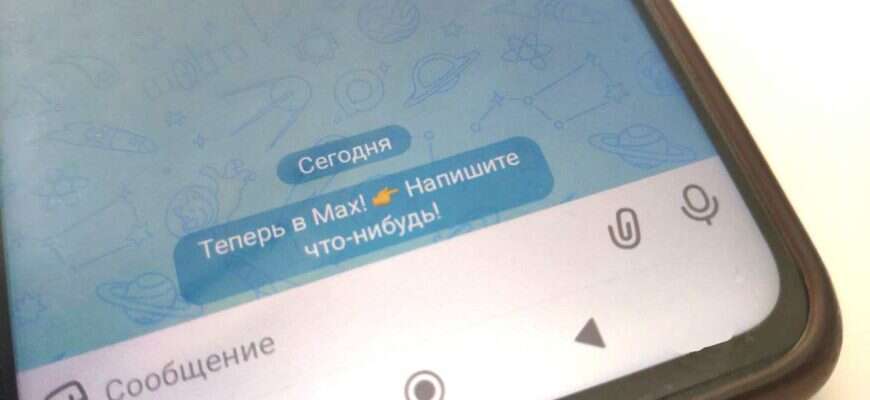 max мессенджер смартфон
