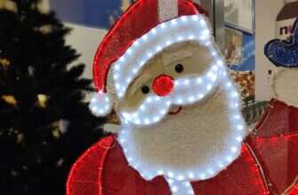 дед мороз гирлянда новый год