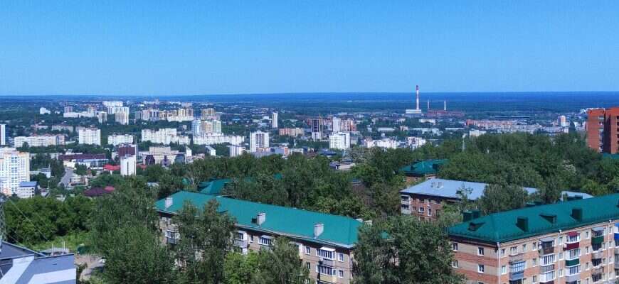 дома город лето