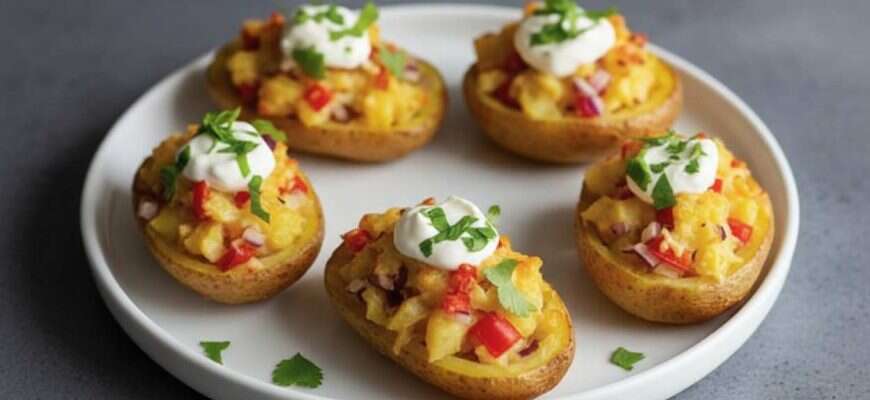 картофель лодочка