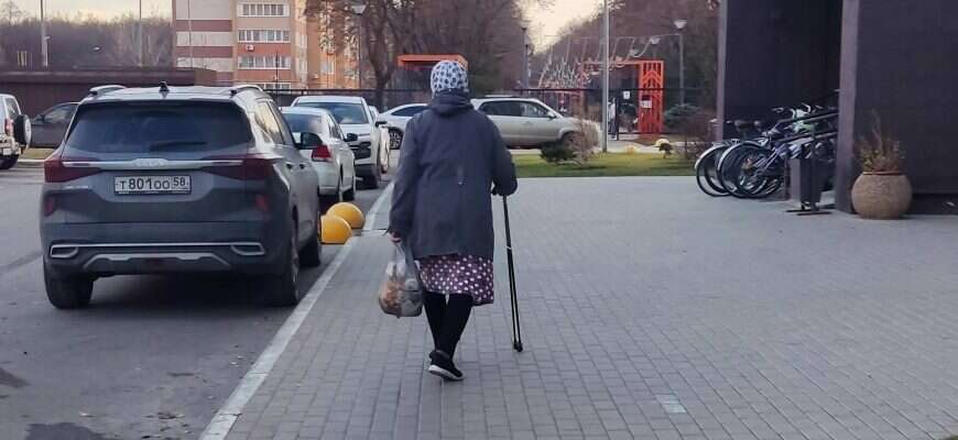 пенсионерка осень