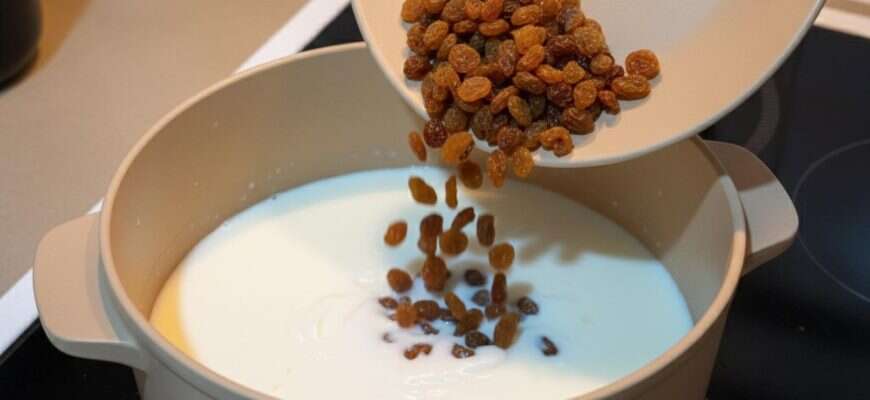 изюм молоко