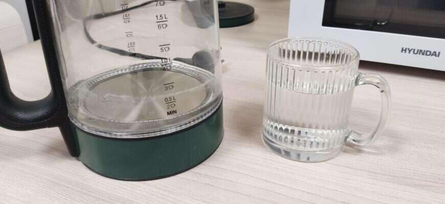 стакан вода чайник