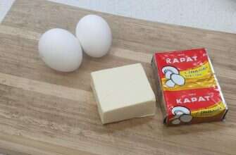 яйца и сыр плавленый