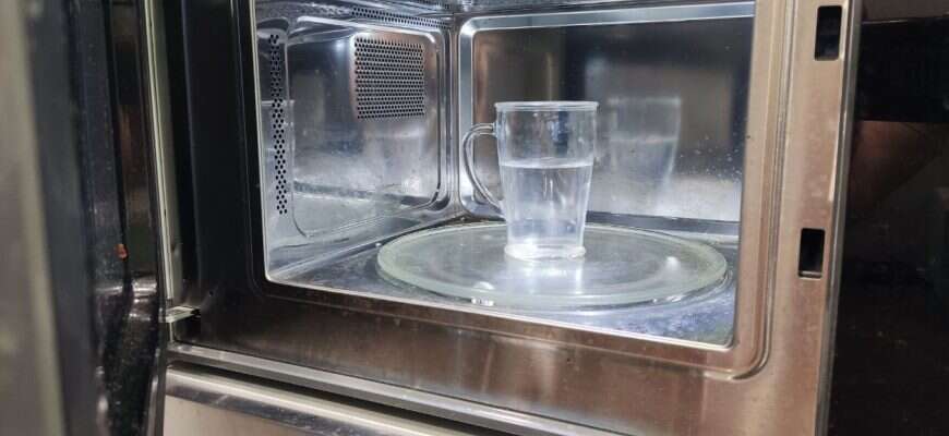 микроволновка вода стакан