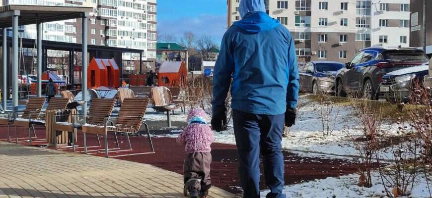 отец семья ребенок дети