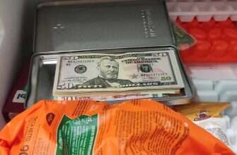 деньги доллары морозилка