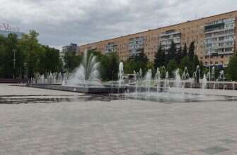 Фонтан работает май