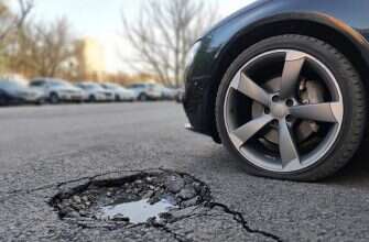 колесо автомобиль дорога выбоина яма