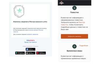 повестка призыв армия