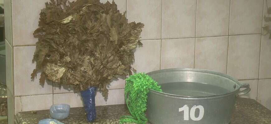 Баня веник таз