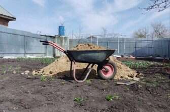 дача тележка песок