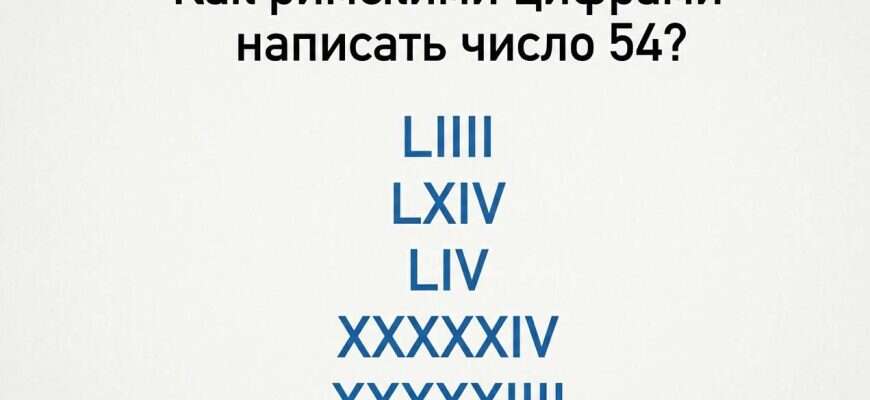 головоломка римские цифры
