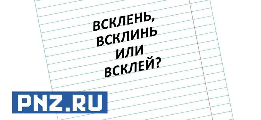 всклень слово