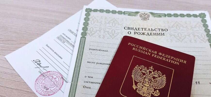 свидетельство о рождении красный штамп