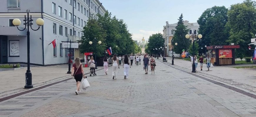 Московская лето люди город