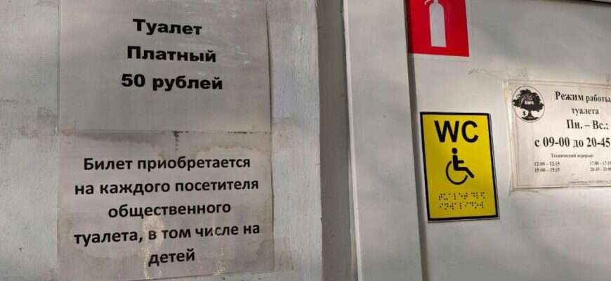 Туалет в парке Белинского