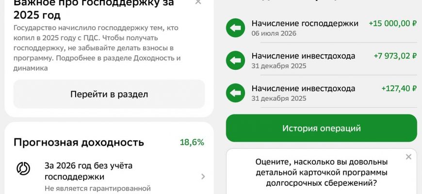 ПДС Сбербанк