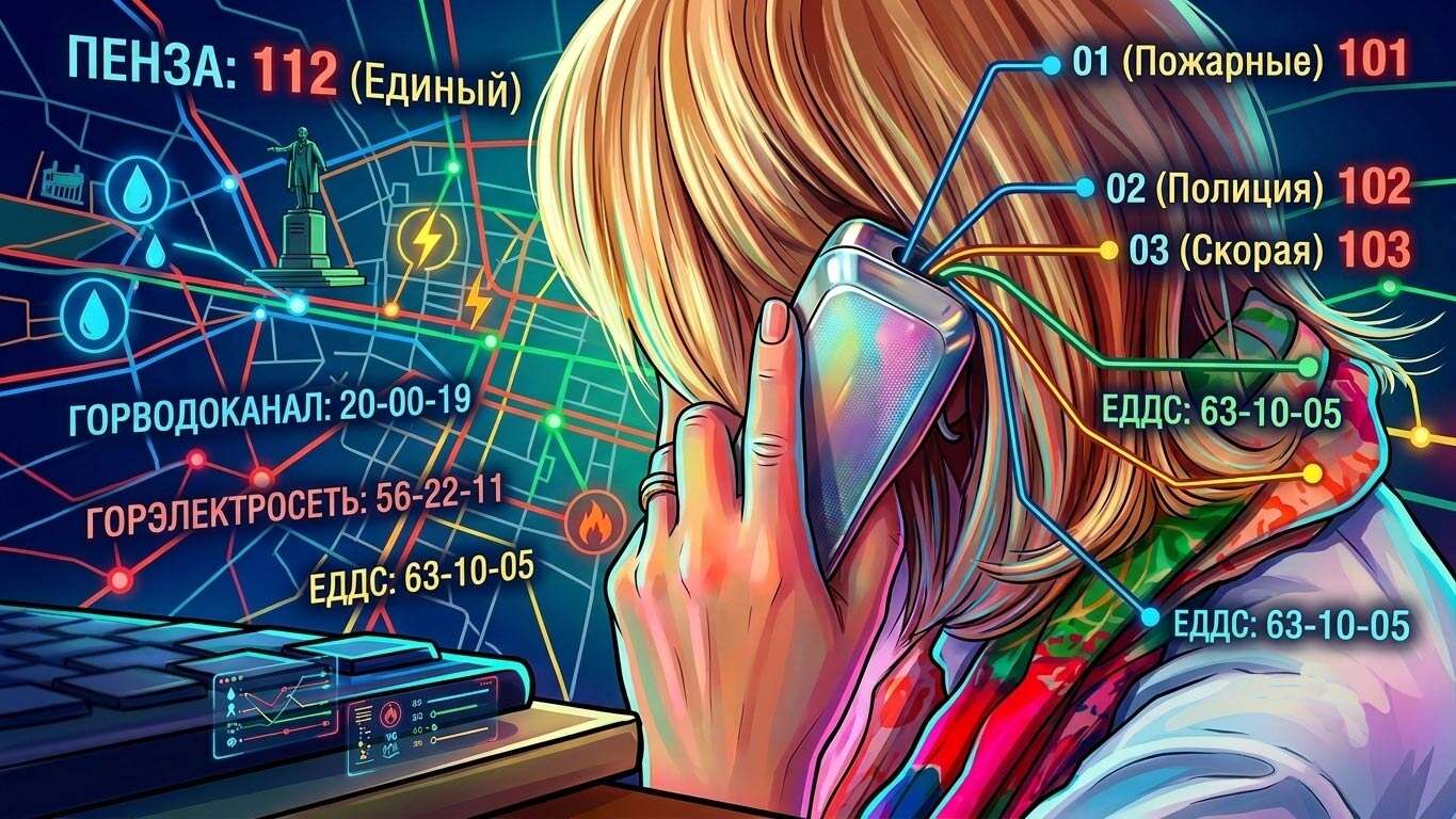 телефоны экстренных служб в Пензе