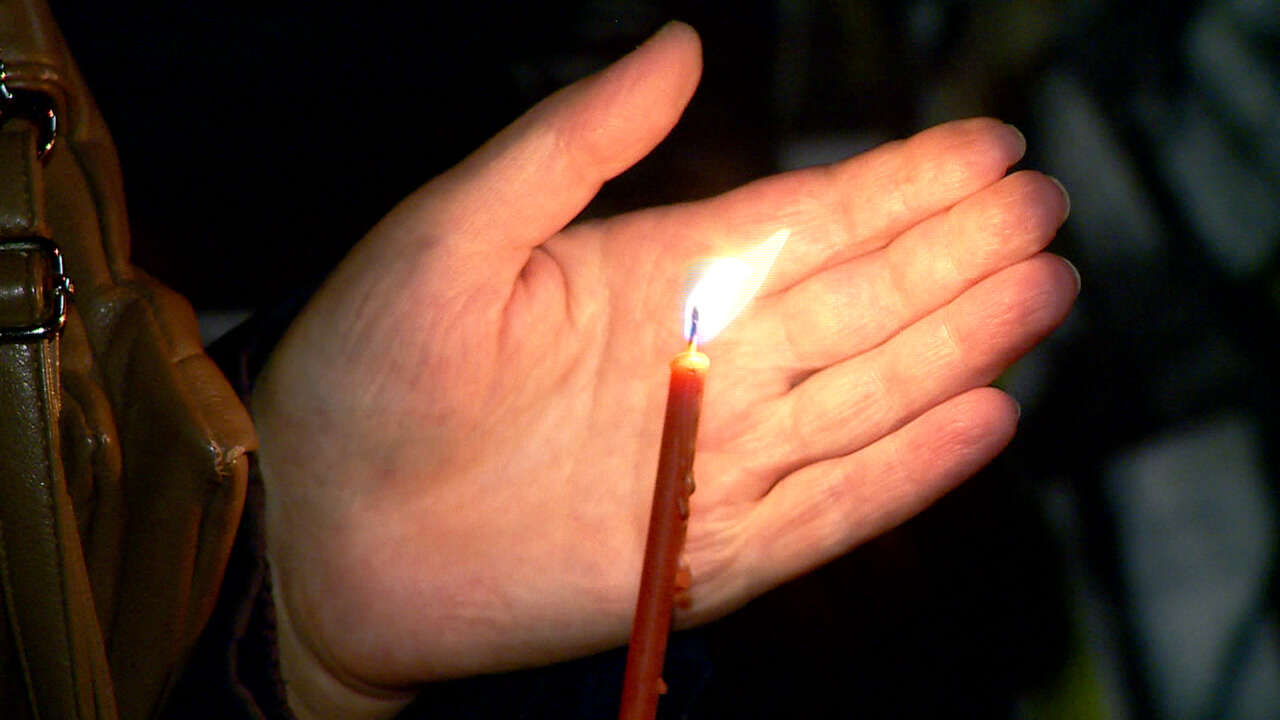 Траур свеча