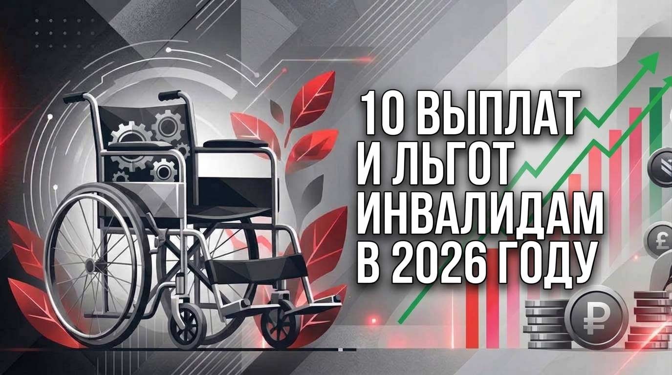 10 выплат и льгот инвалидам в 2026 году