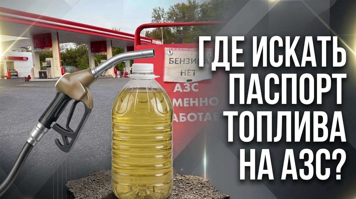 Где искать паспорт бензина на АЗС