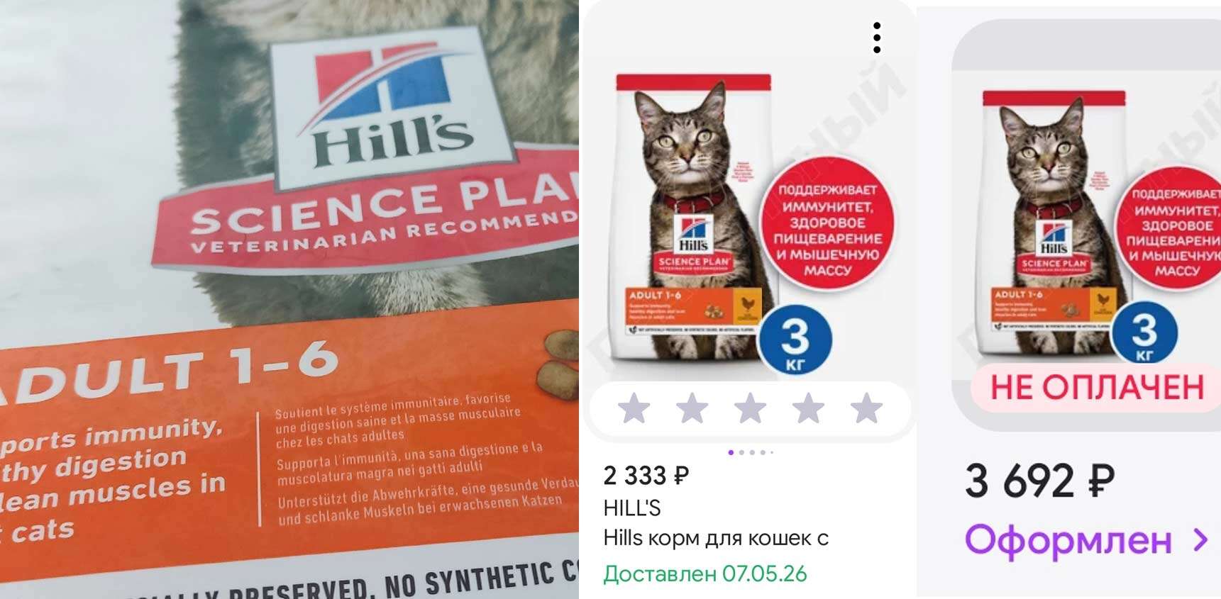 корм для кошек