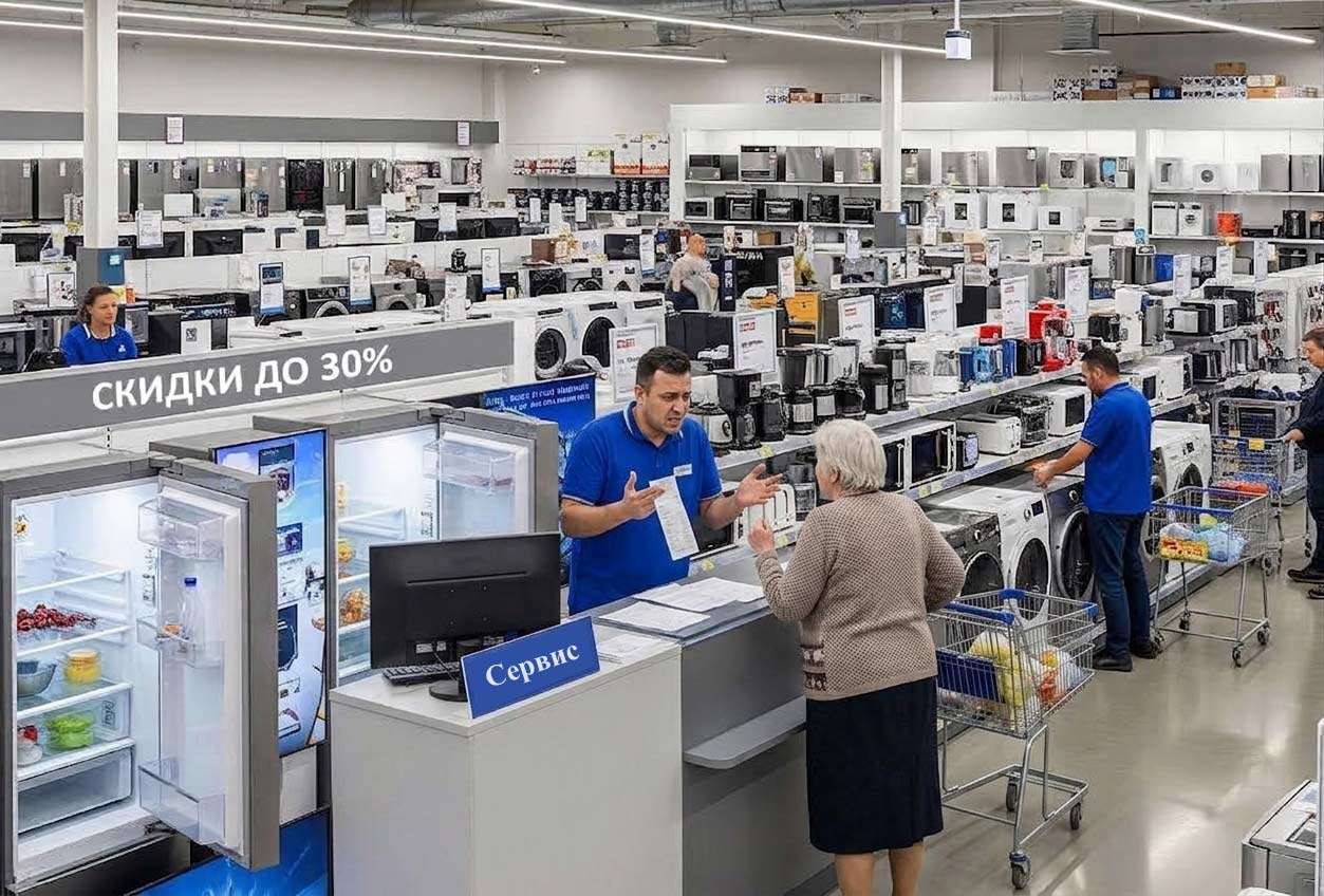 Спор в магазине бытовой техники