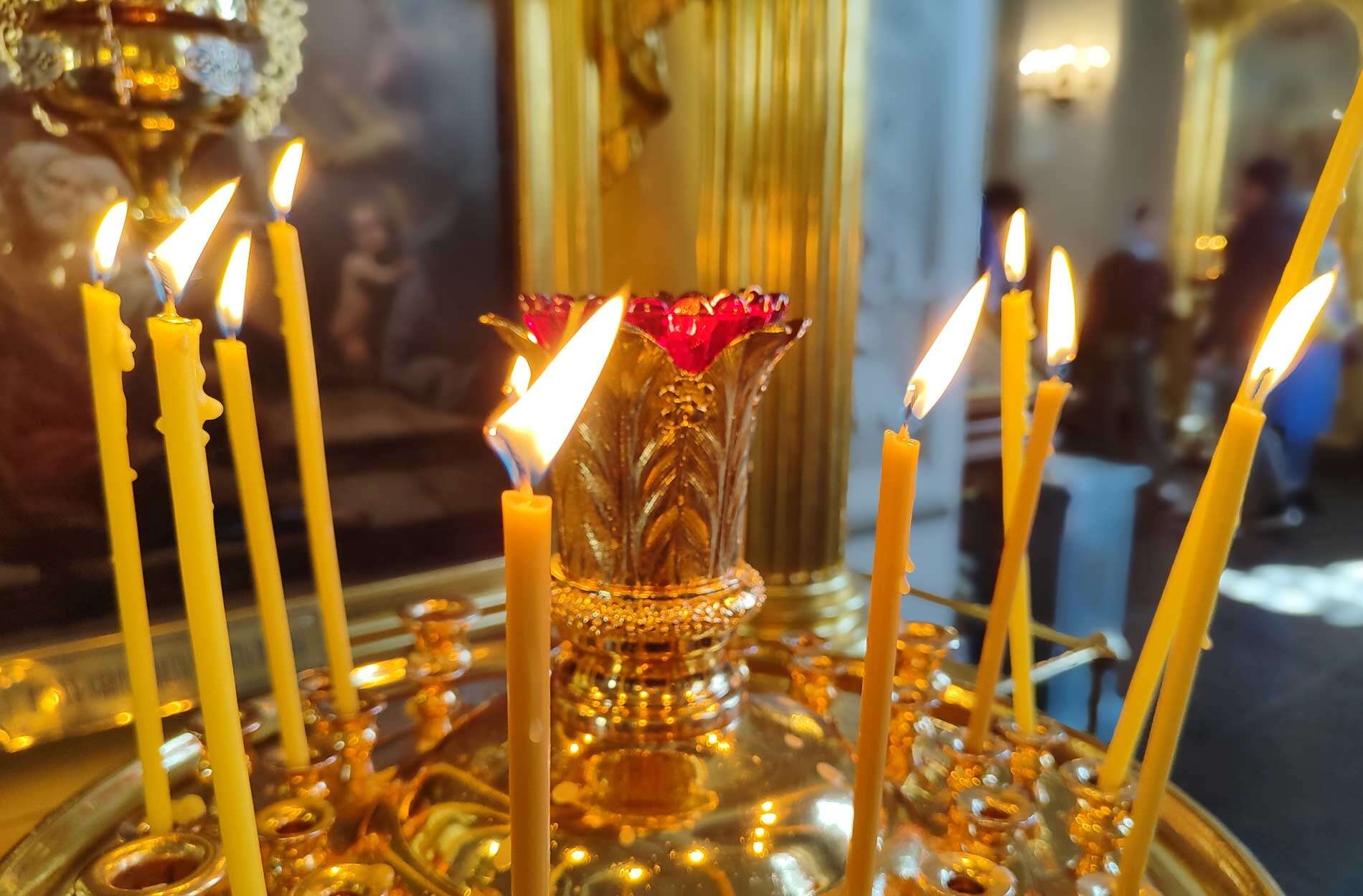 храм церковь свечи траур