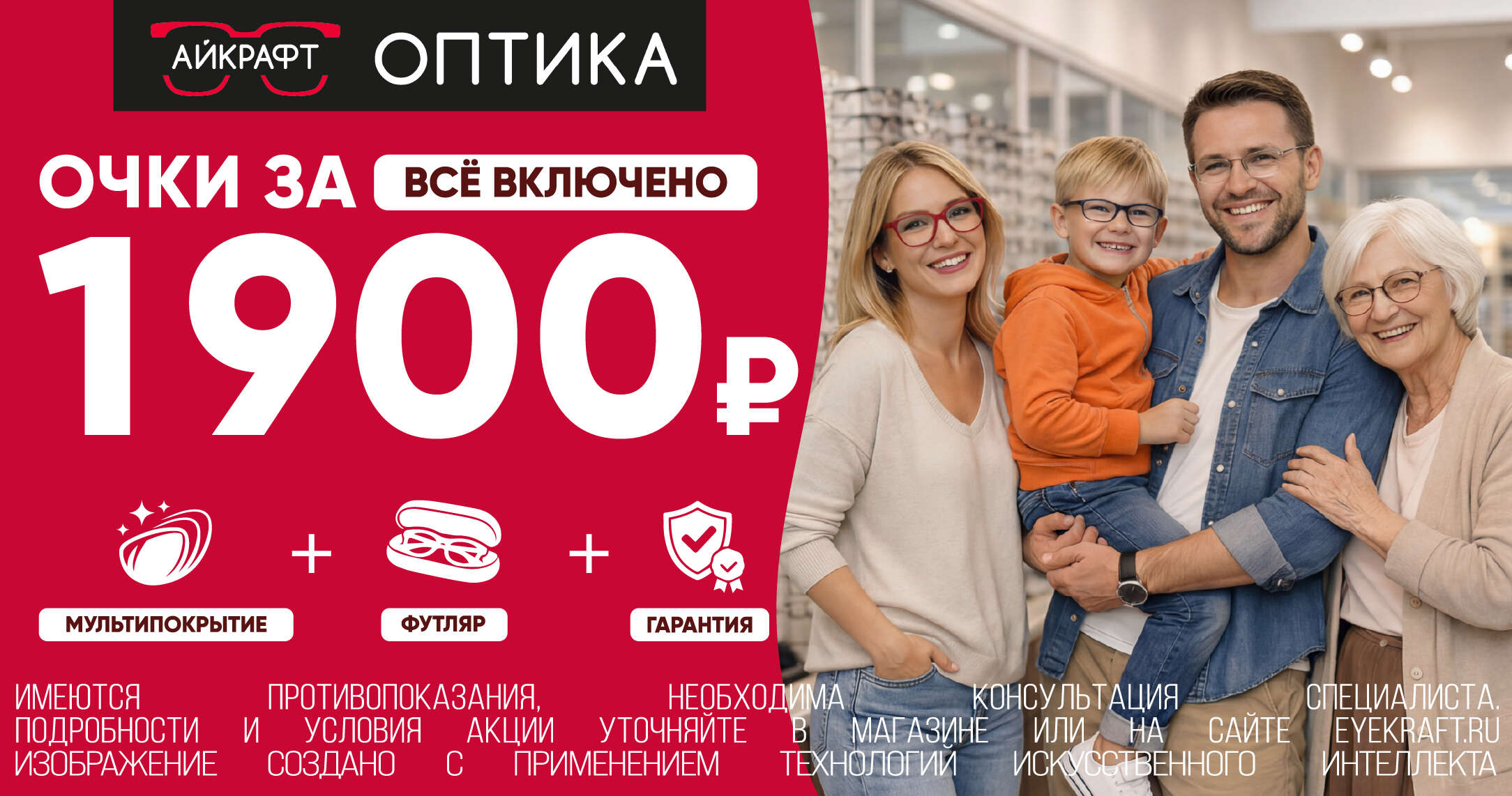реклама Айкрафт с логотипом