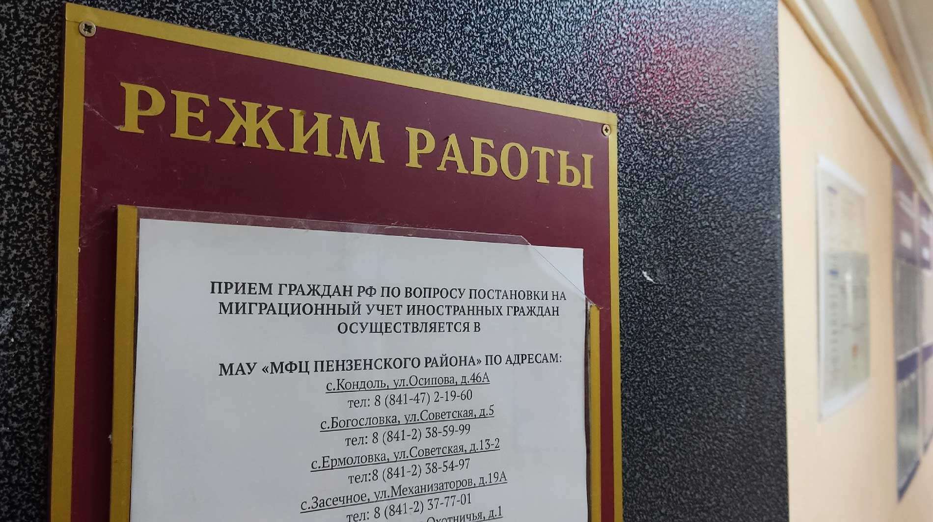 УМВД полиция миграция паспортный стол